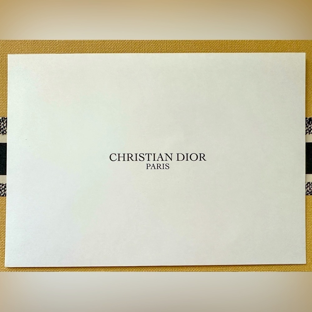 Authentic Christian Dior Envelope White 6" x 8.5"